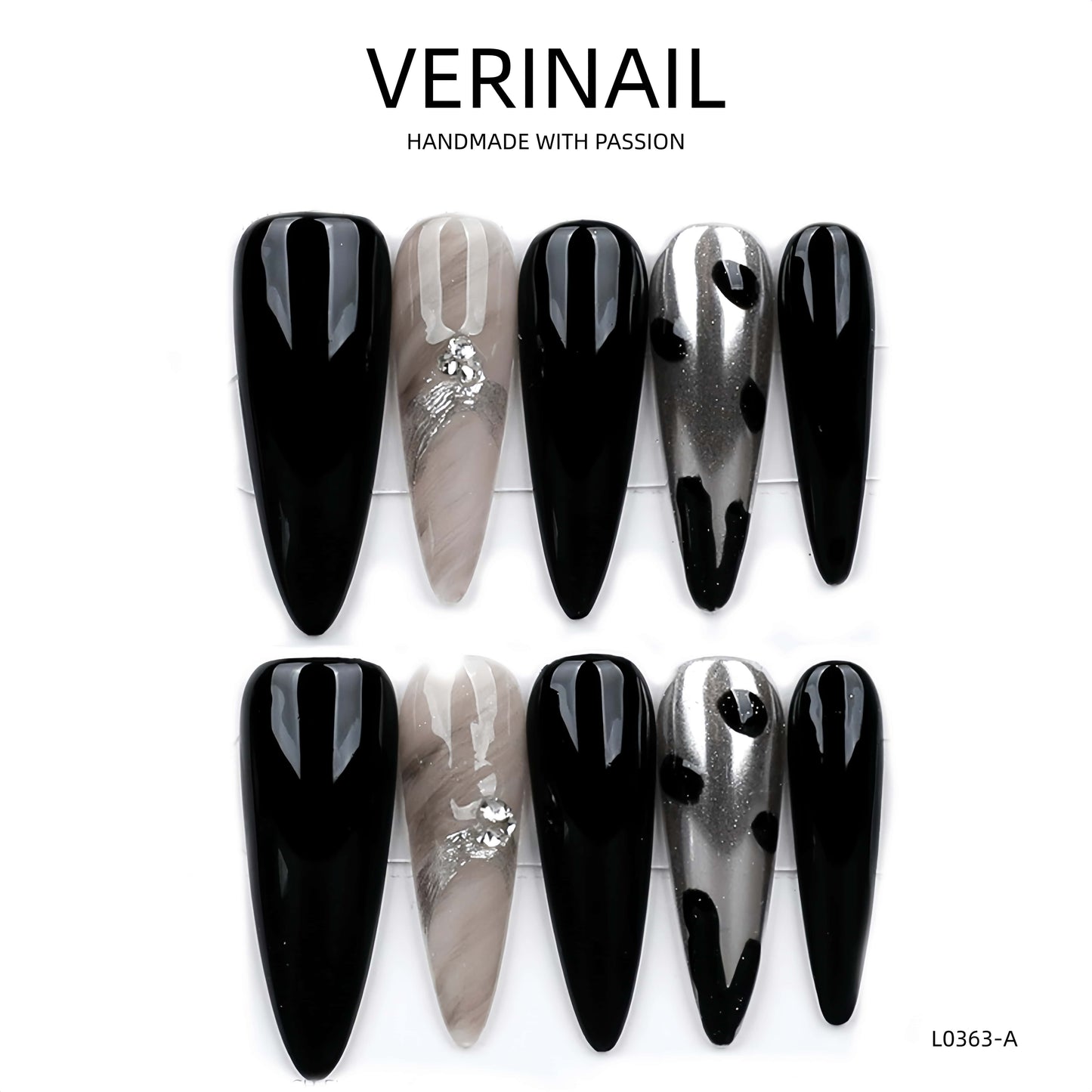 Press On Nails Almond-Long-AL04