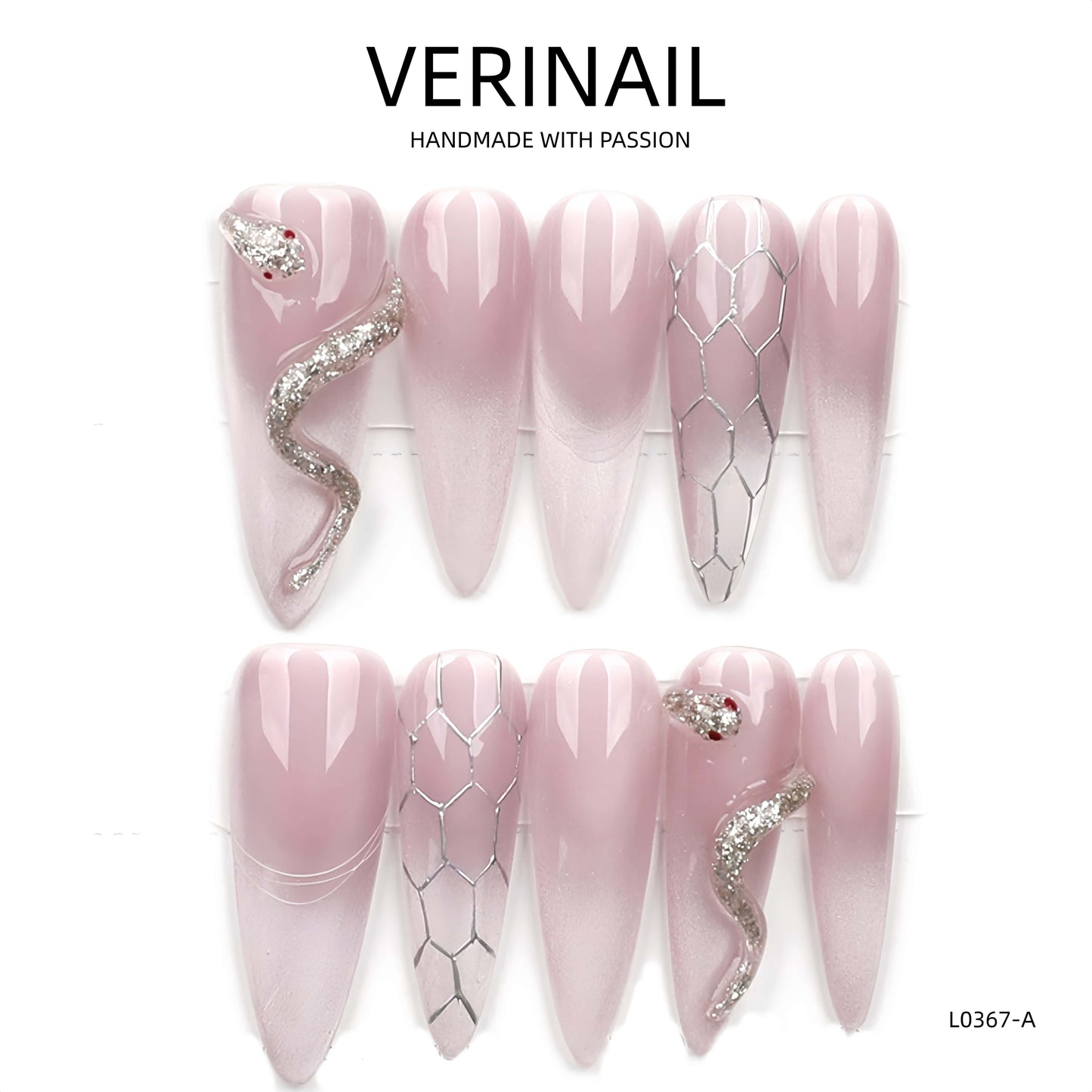 Press On Nails Almond-Long-AL04