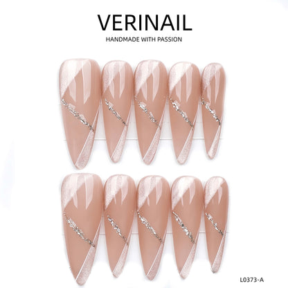 Press On Nails Almond-Long-AL03