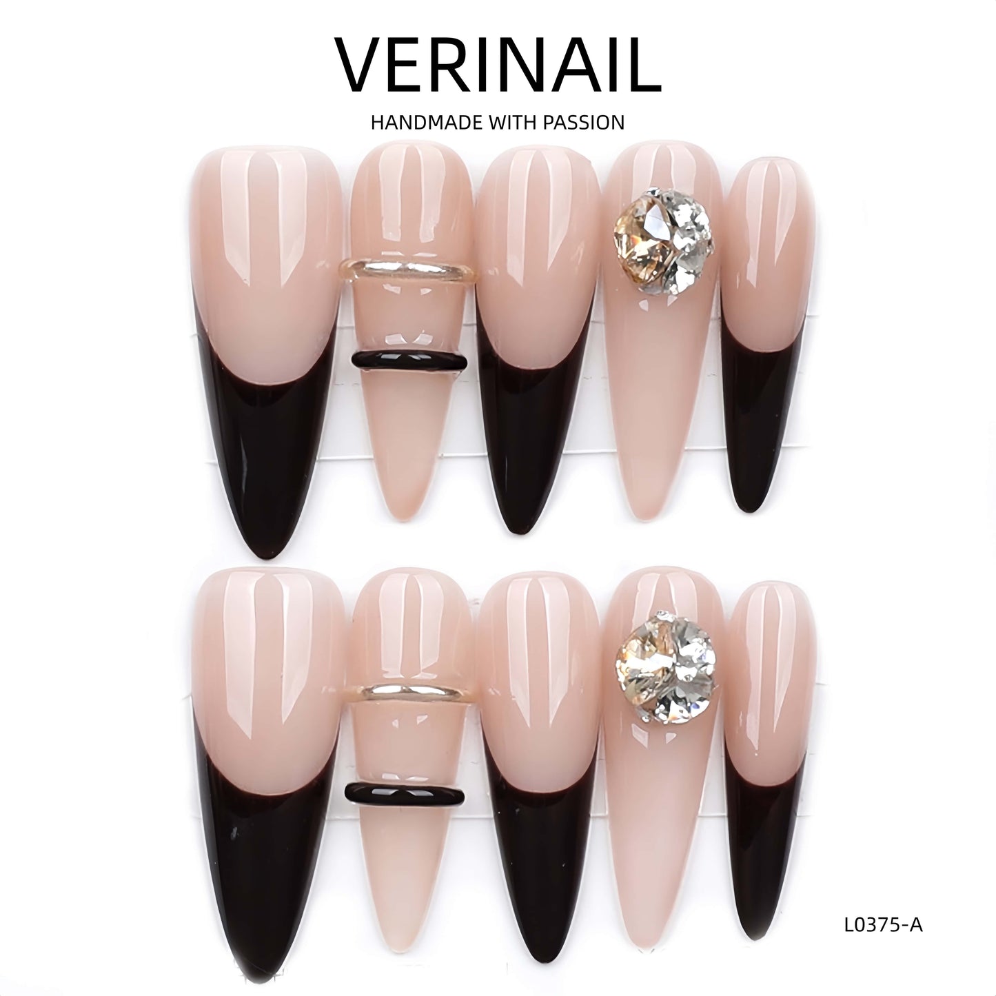 Press On Nails Almond-Long-AL03