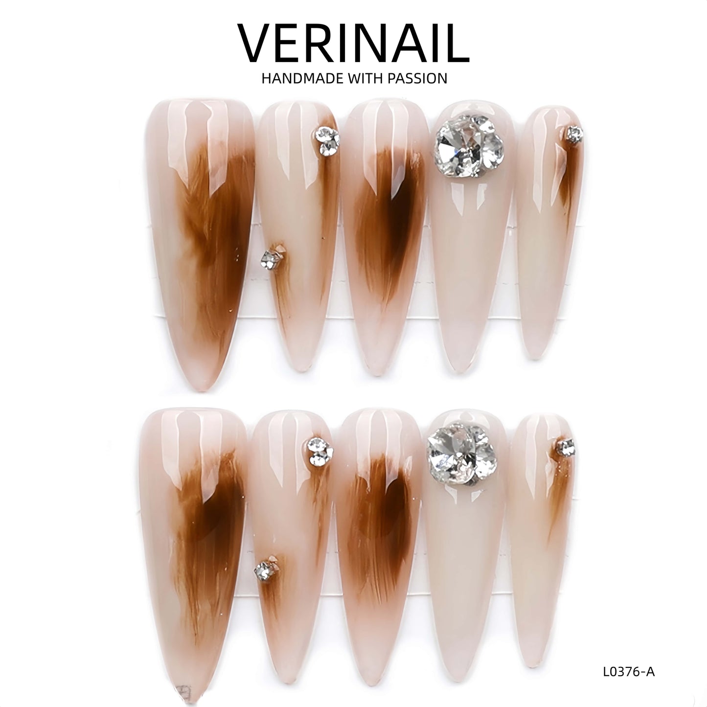Press On Nails Almond-Long-AL03