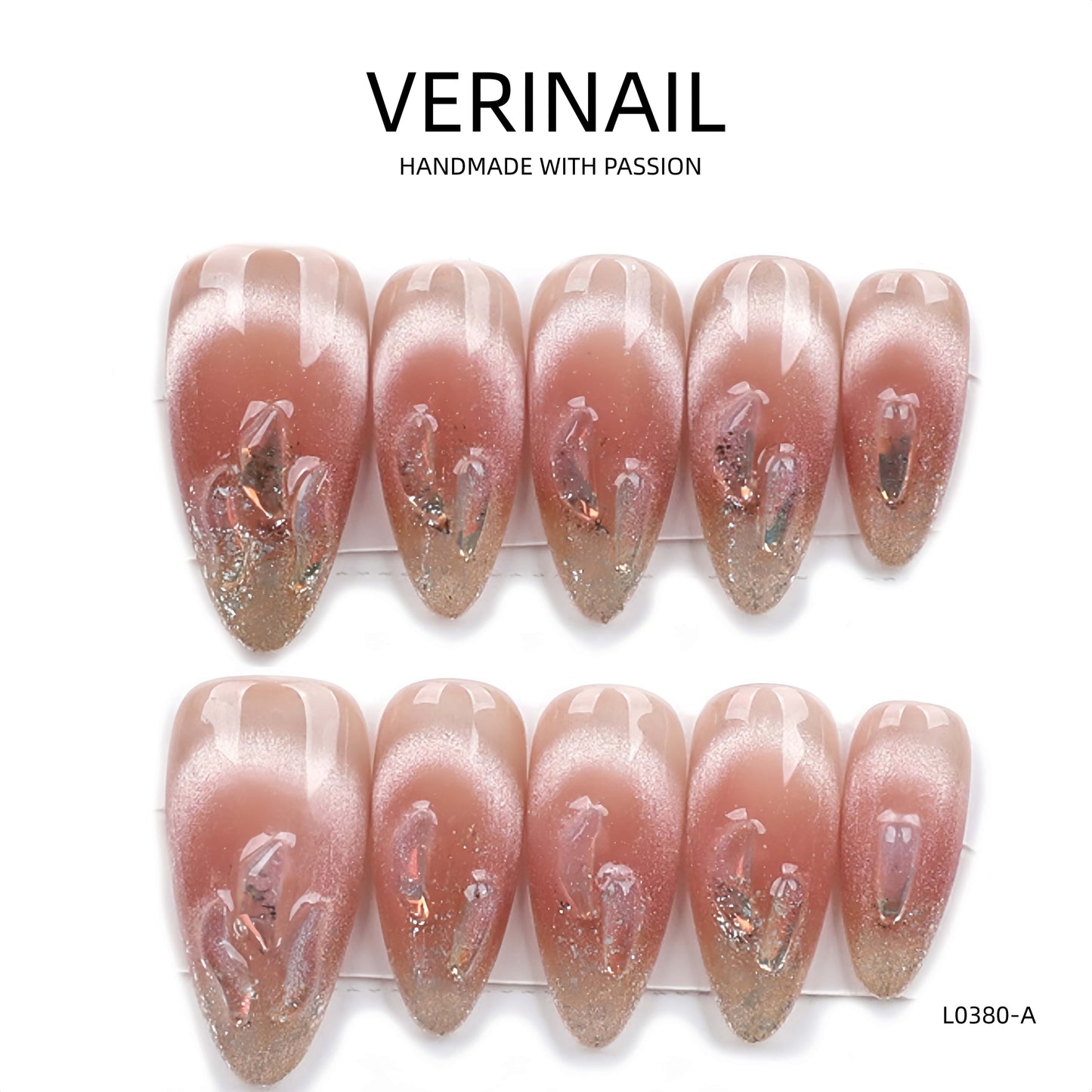 Press On Nails Almond-Medium-AM07