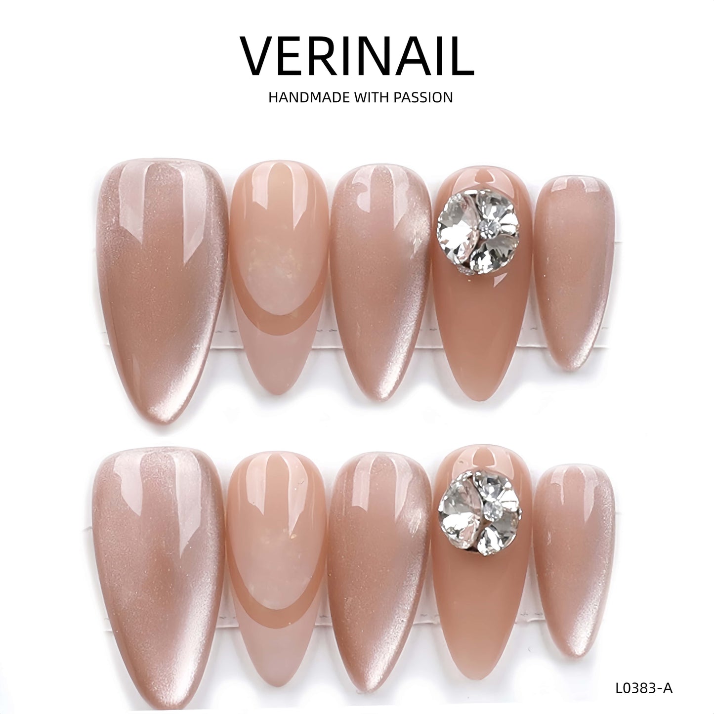 Press On Nails Almond-Medium-AM07