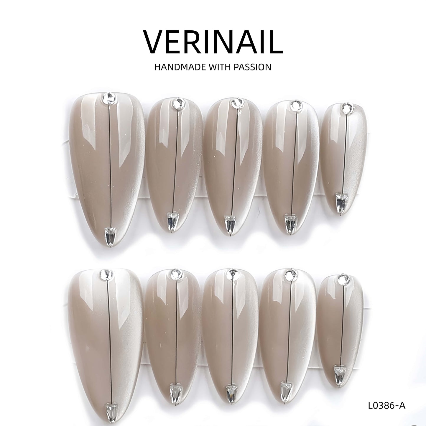Press On Nails Almond-Medium-AM07