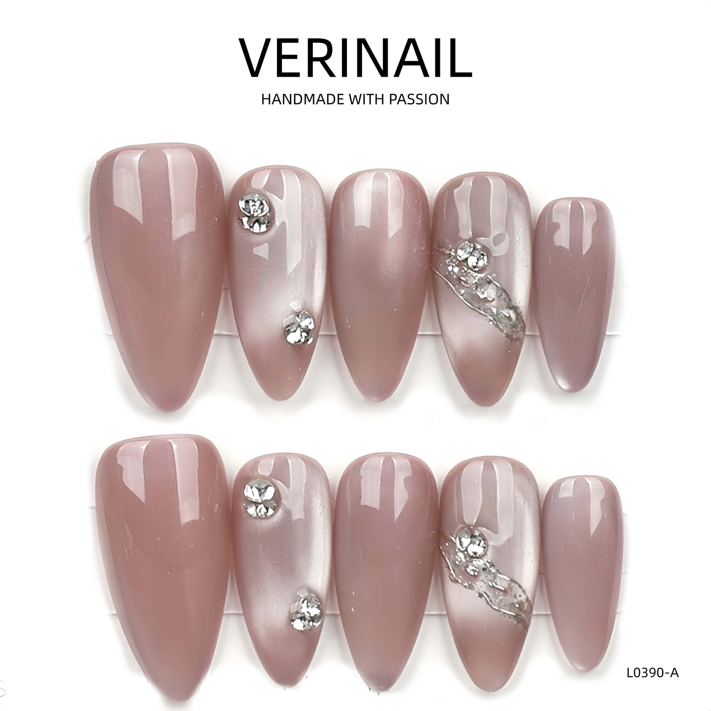 Press On Nails Almond-Medium-AM07