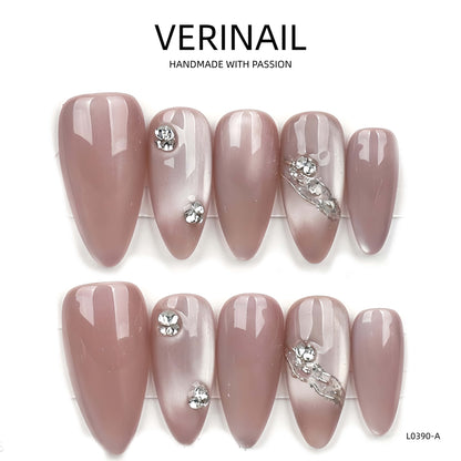 Press On Nails Almond-Medium-AM07