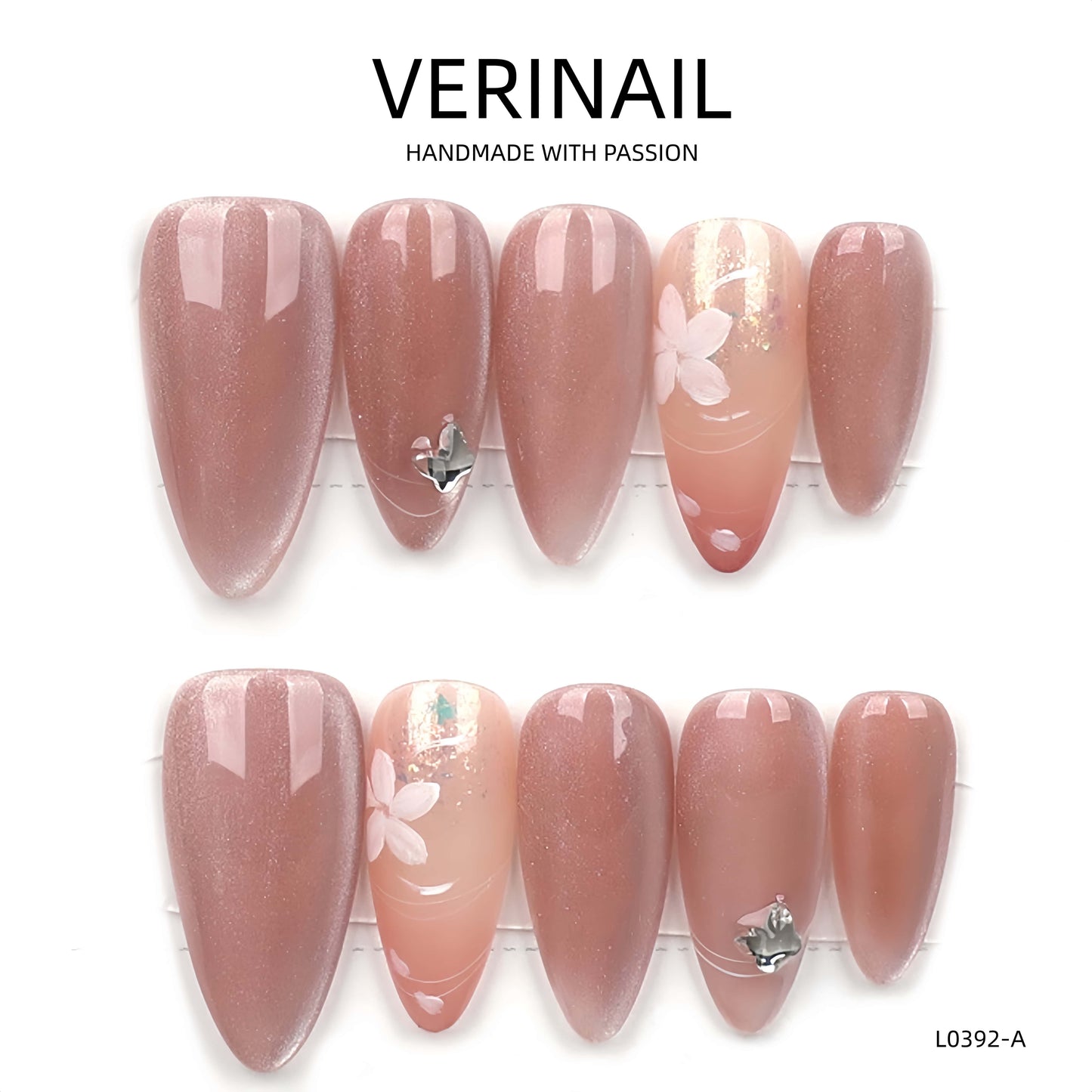 Press On Nails Almond-Medium-AM08