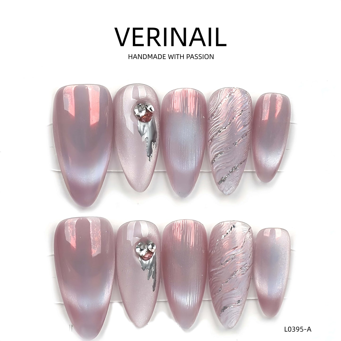 Press On Nails Almond-Medium-AM08