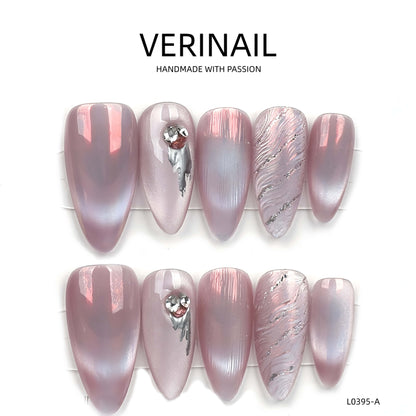 Press On Nails Almond-Medium-AM08