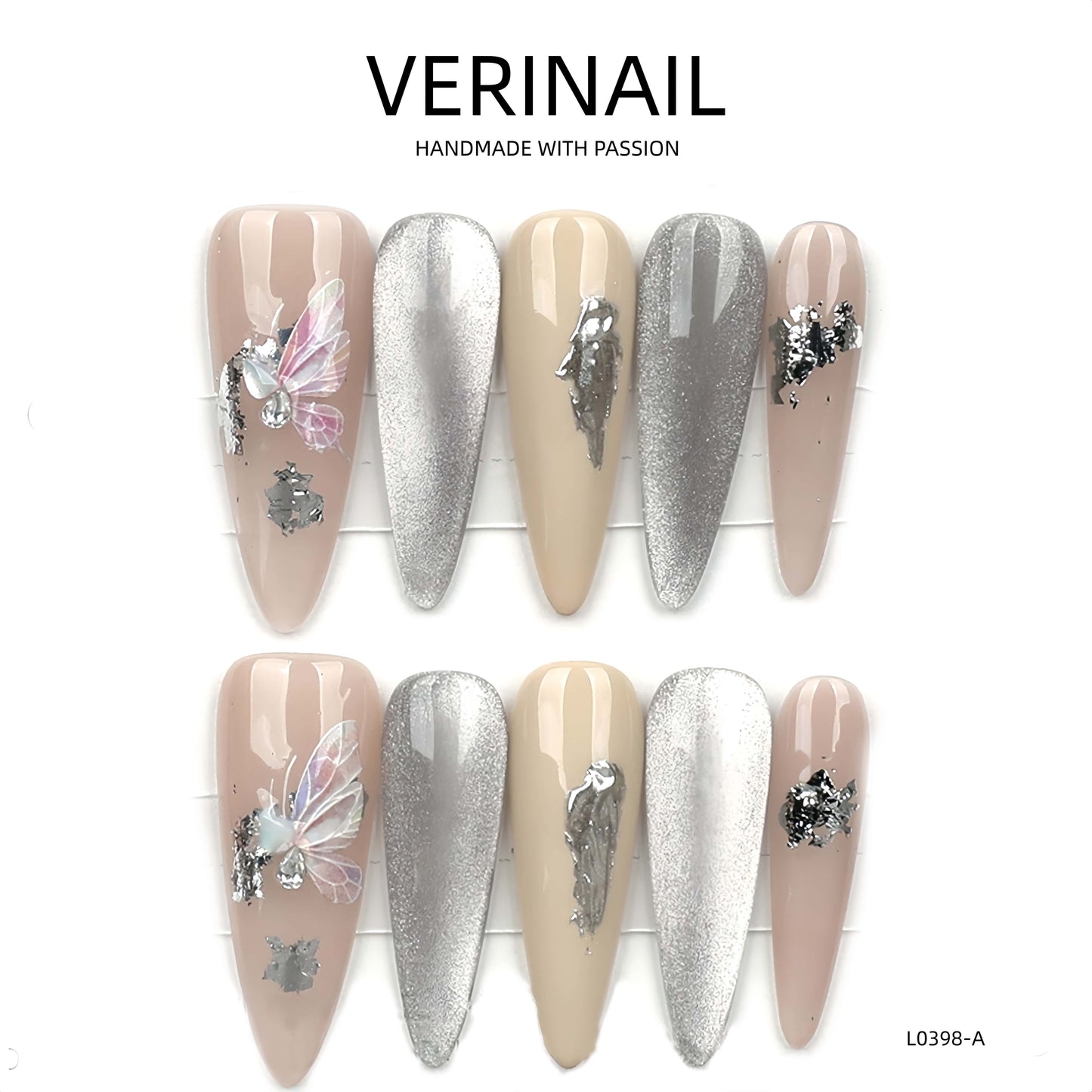 Press On Nails Almond-Long-AL03