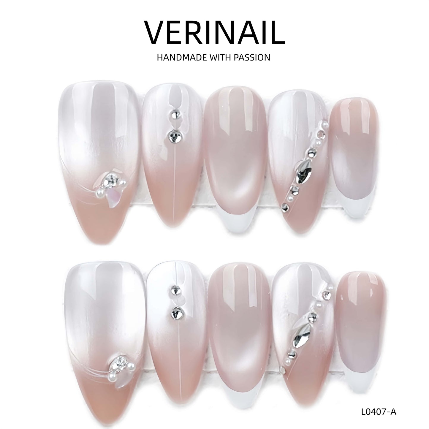 Press On Nails Almond-Medium-AM08