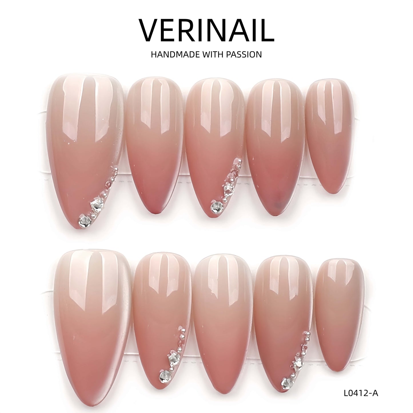 Press On Nails Almond-Medium-AM08