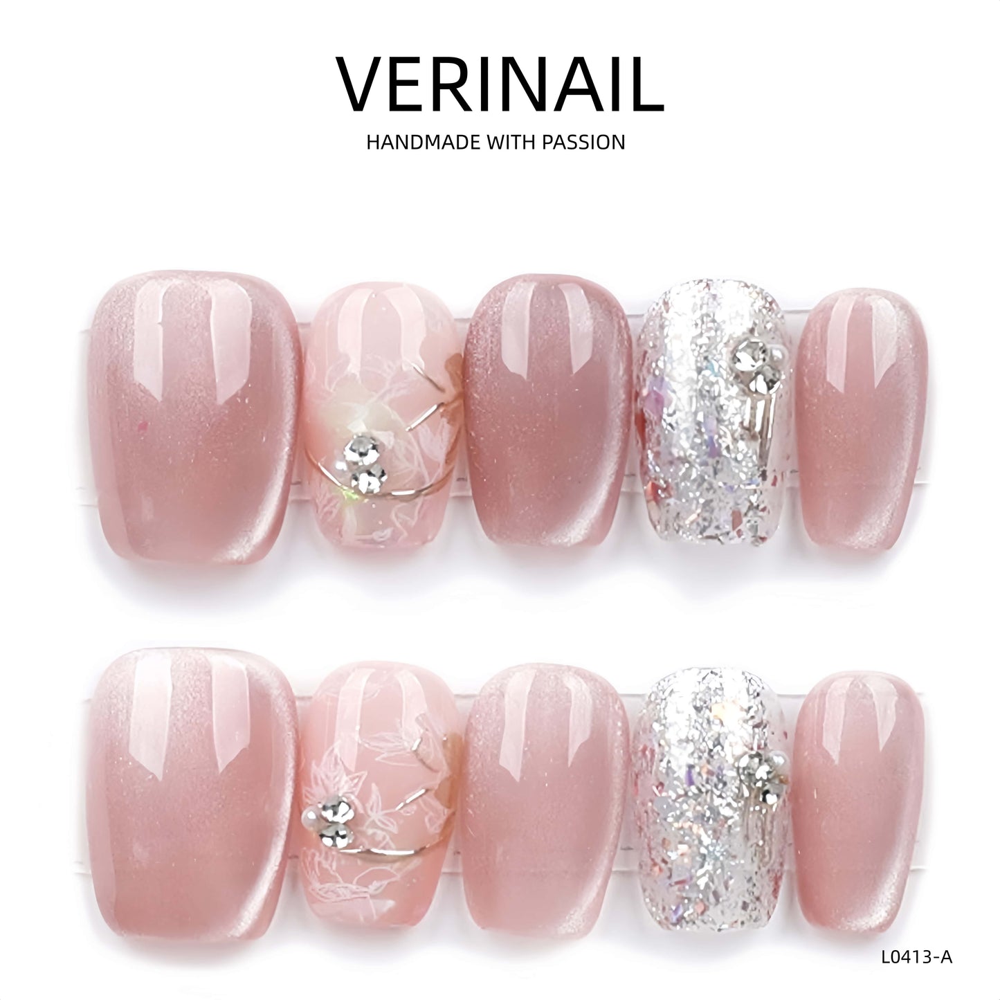 Press On Nails Ballerina- Short BS05