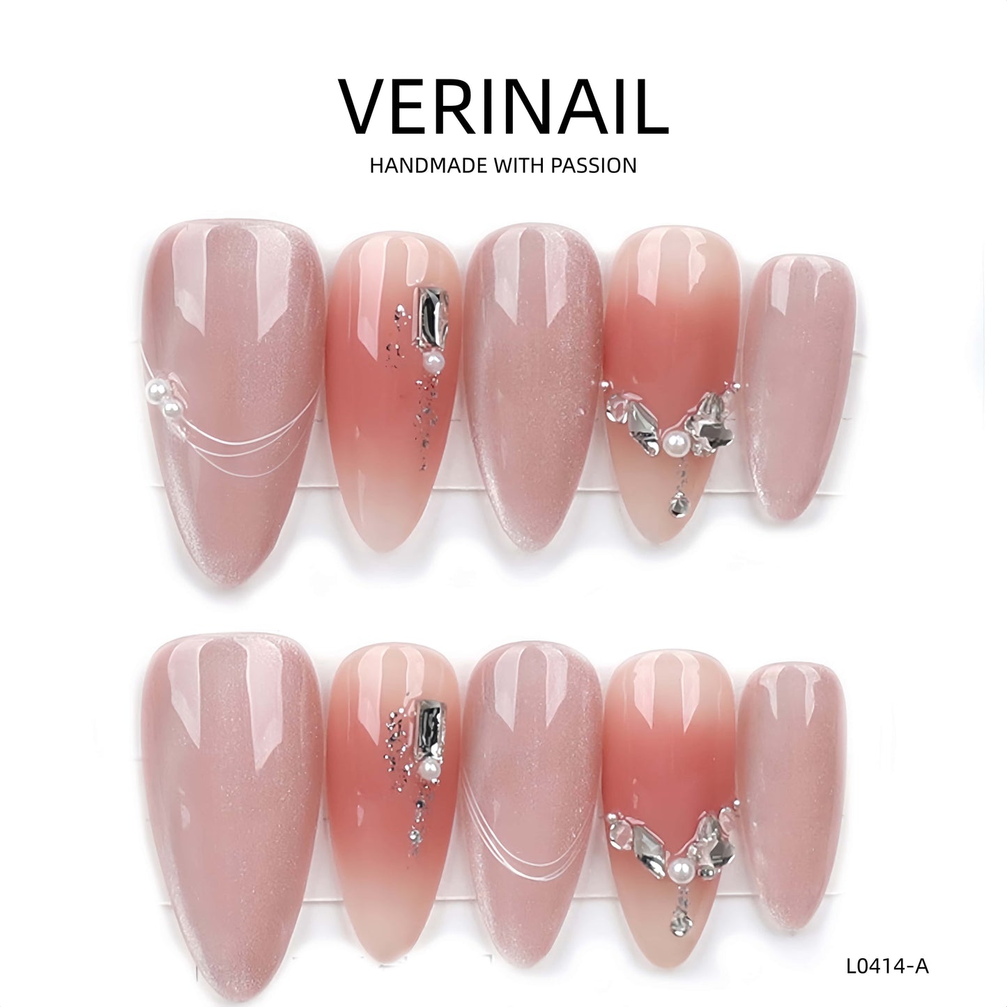Press On Nails Almond-Medium-AM08