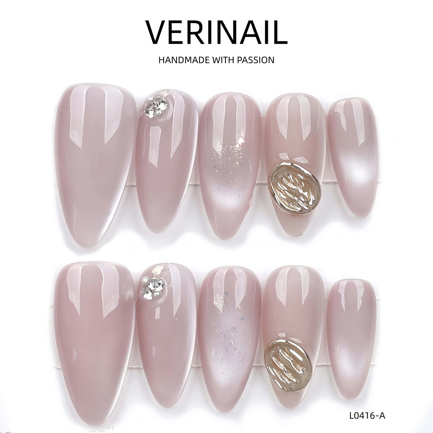 Press On Nails Almond-Medium-AM08