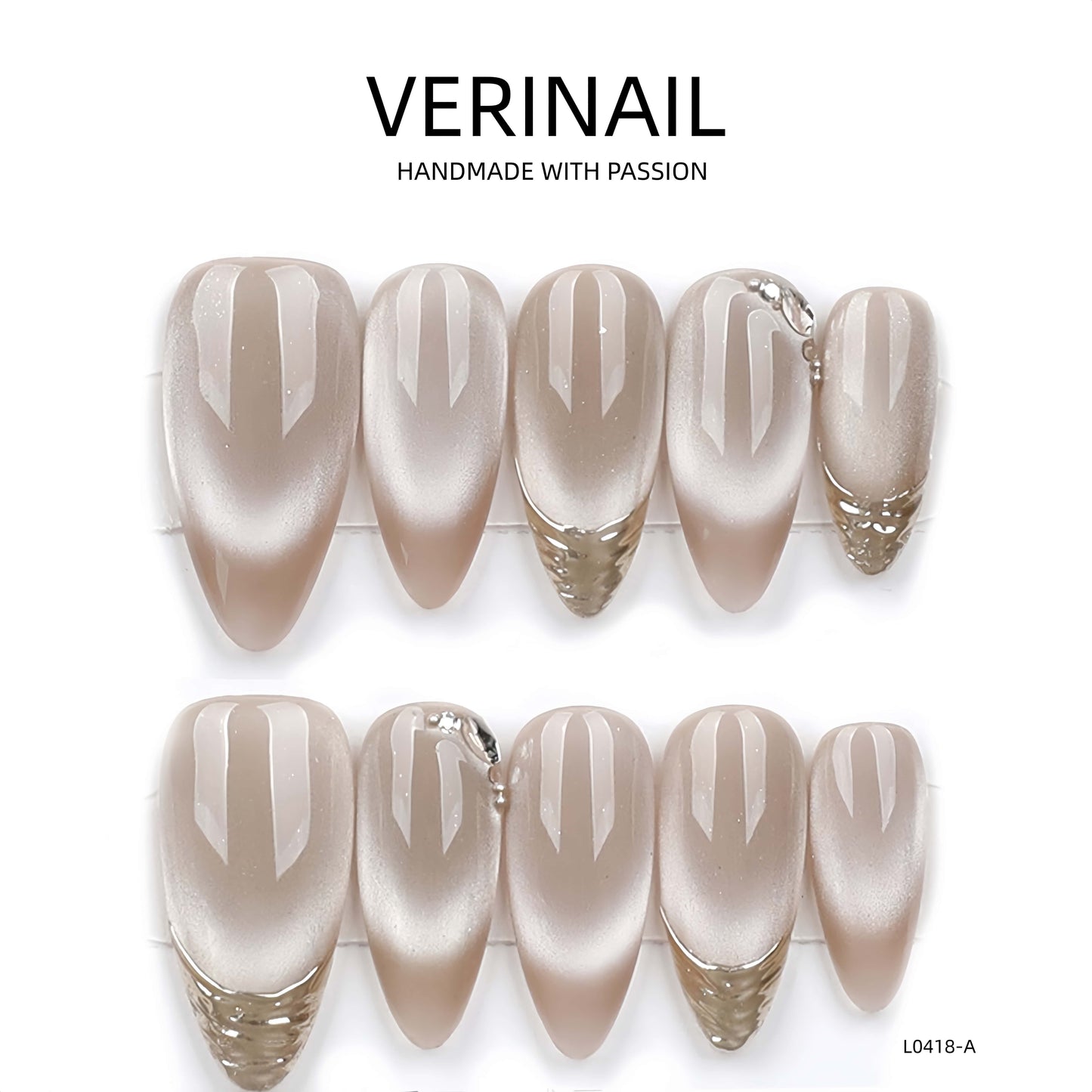 Press On Nails Almond-Medium-AM08