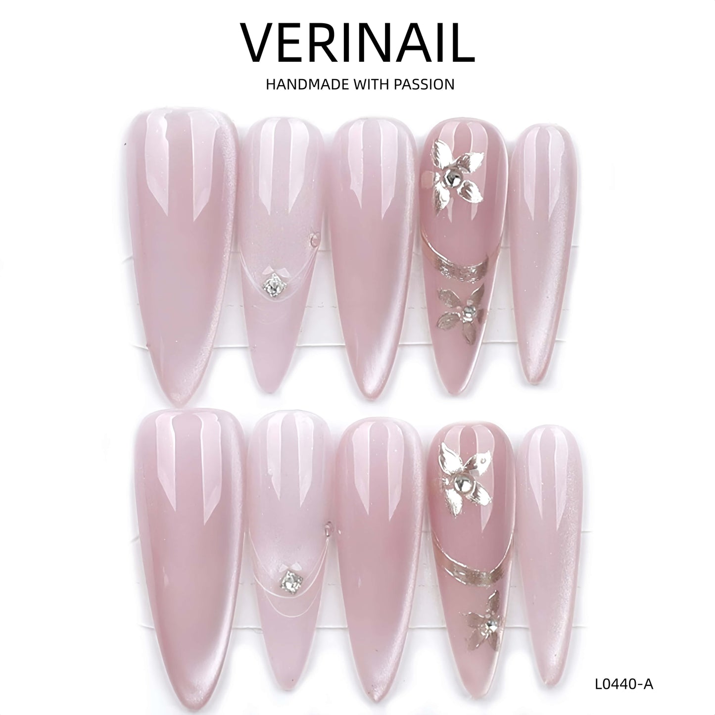 Press On Nails Almond-Long-AL03