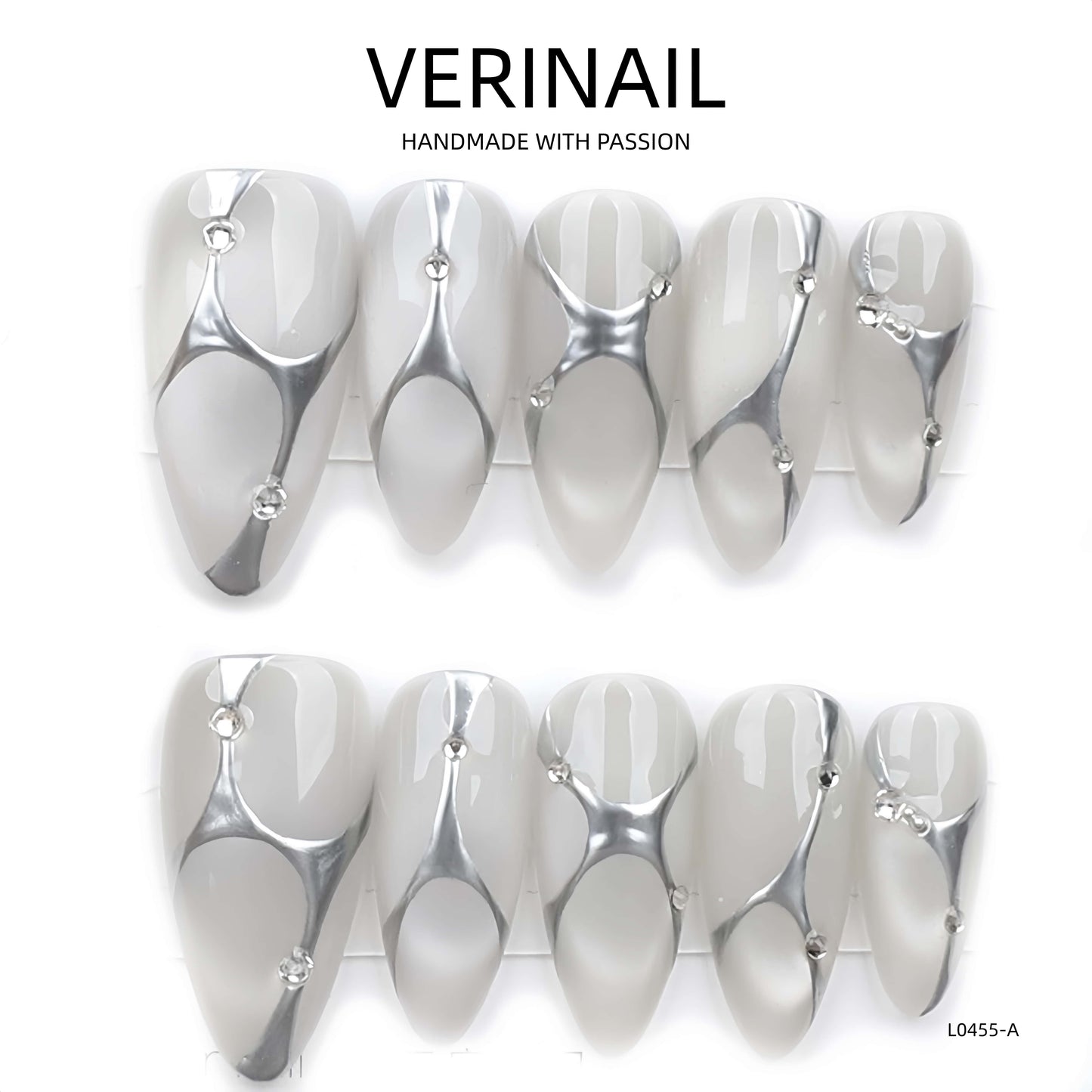 Press On Nails Color White WH02
