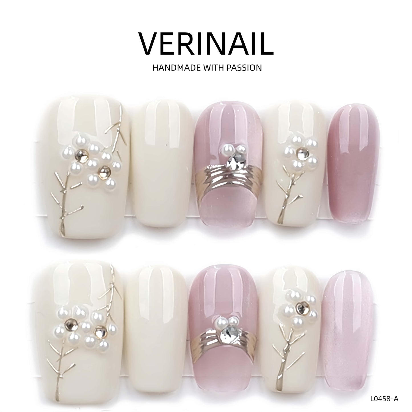 Press On Nails Ballerina- Medium BM01