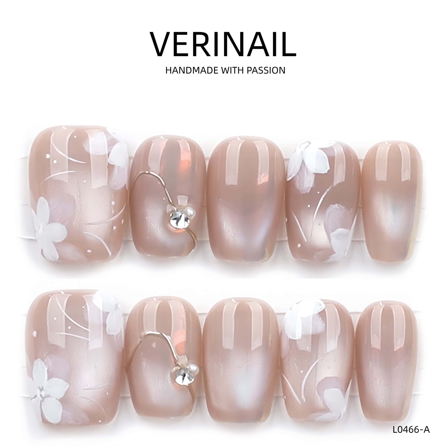 Press On Nails Ballerina- Medium BM03