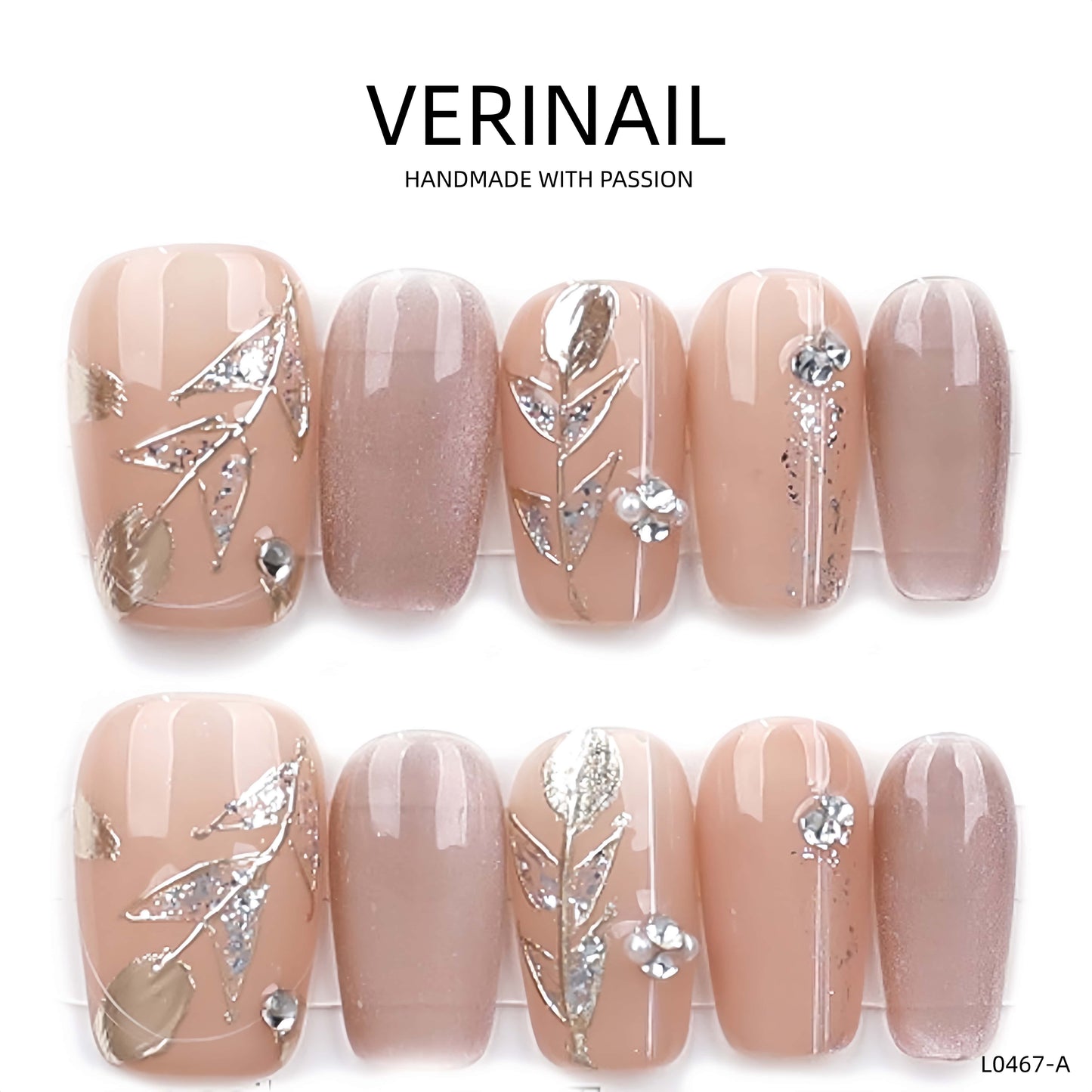 Press On Nails Ballerina- Medium BM02