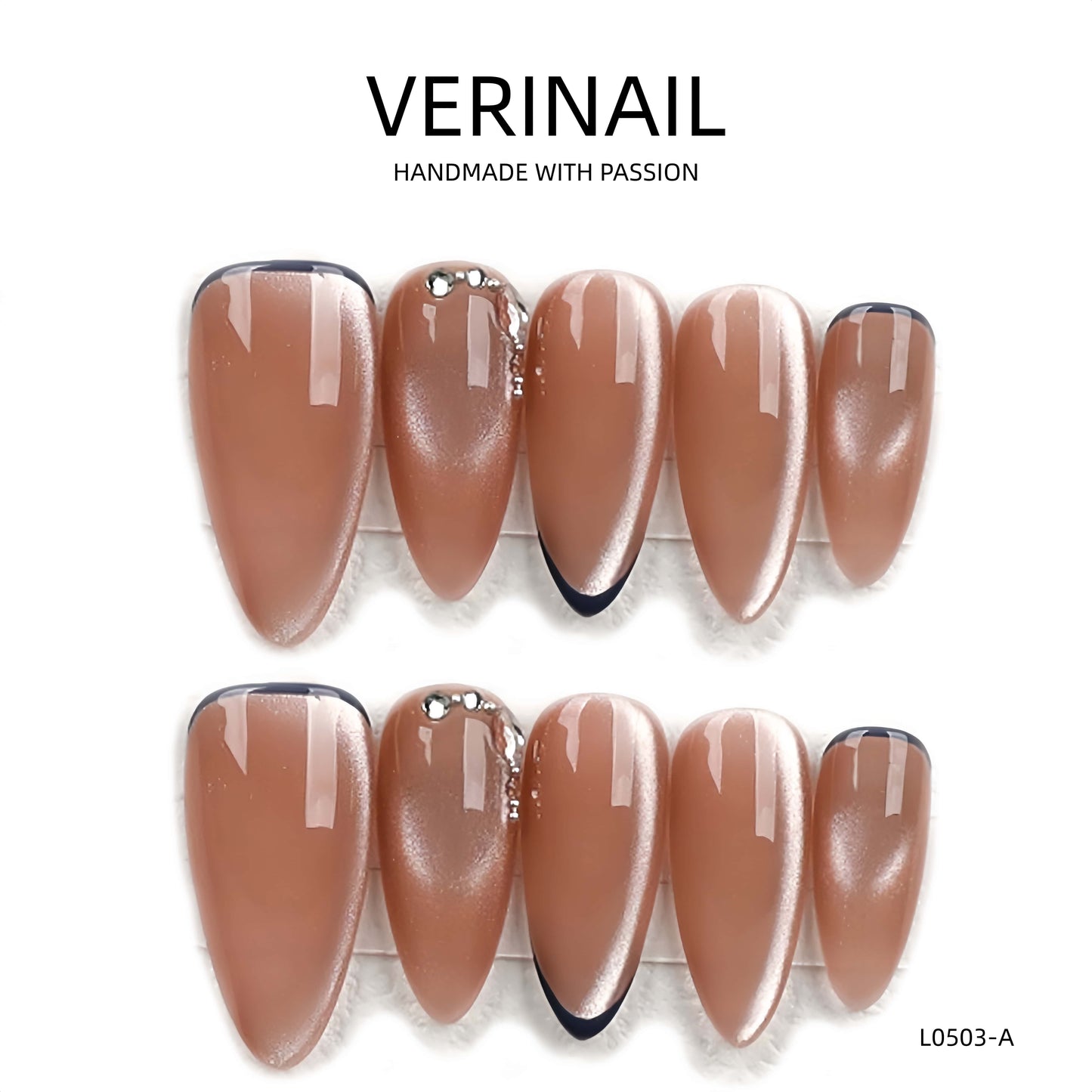 Press On Nails Almond-Medium-AM08