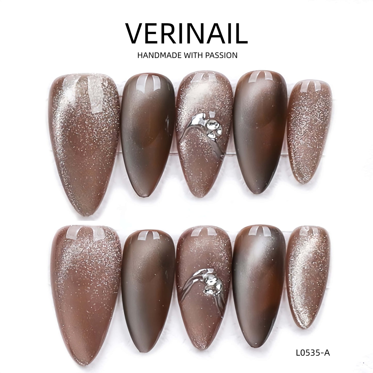 Press On Nails Almond-Medium-AM08