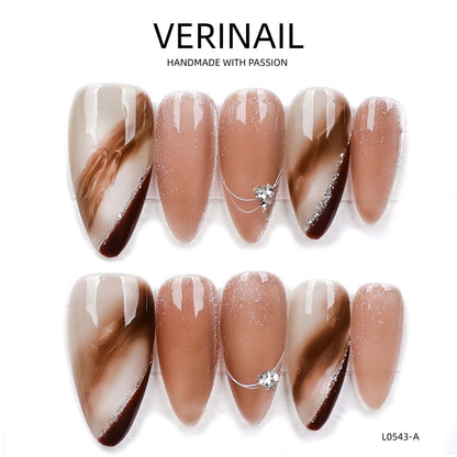 Press On Nails Almond-Medium-AM08