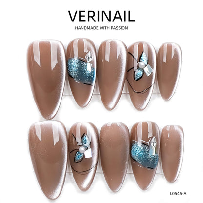 Press On Nails Almond-Medium-AM08