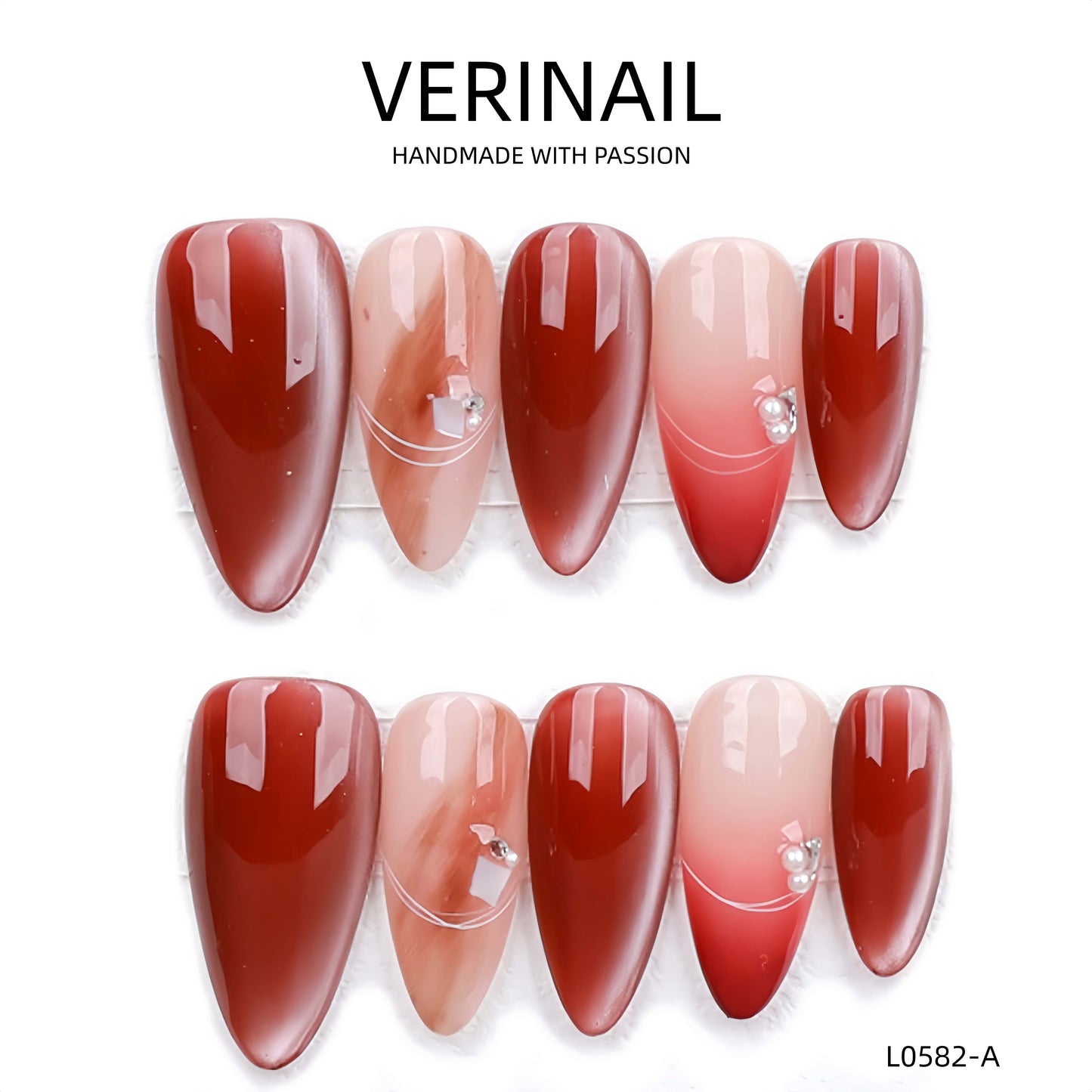 Press On Nails Almond-Medium-AM08
