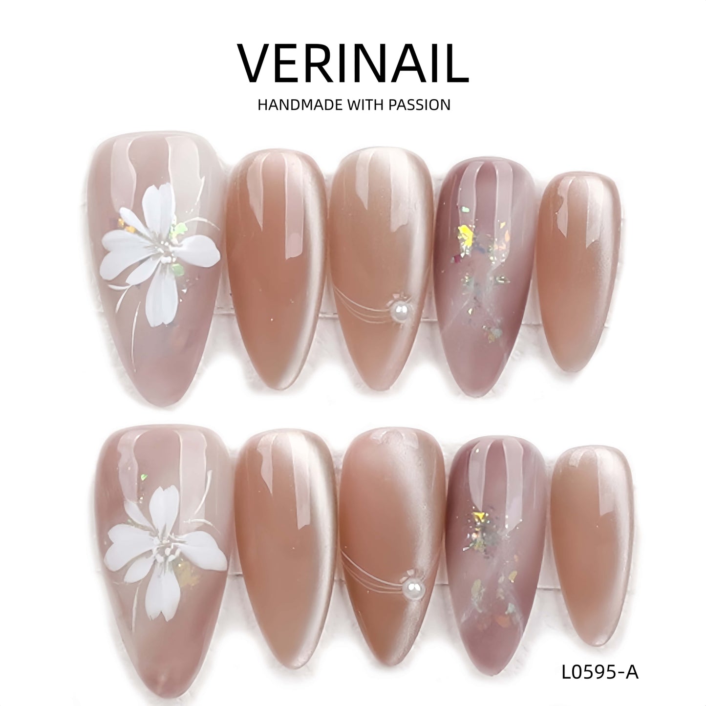 Press On Nails Almond-Medium-AM08