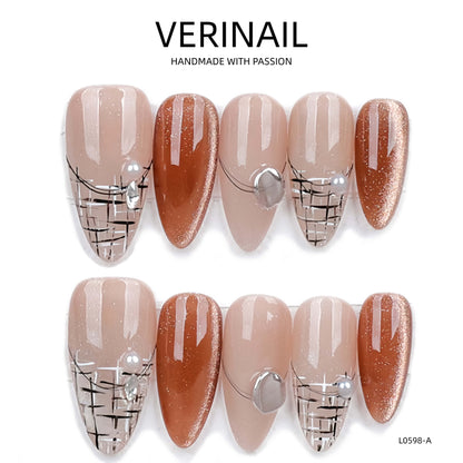 Press On Nails Almond-Medium-AM08