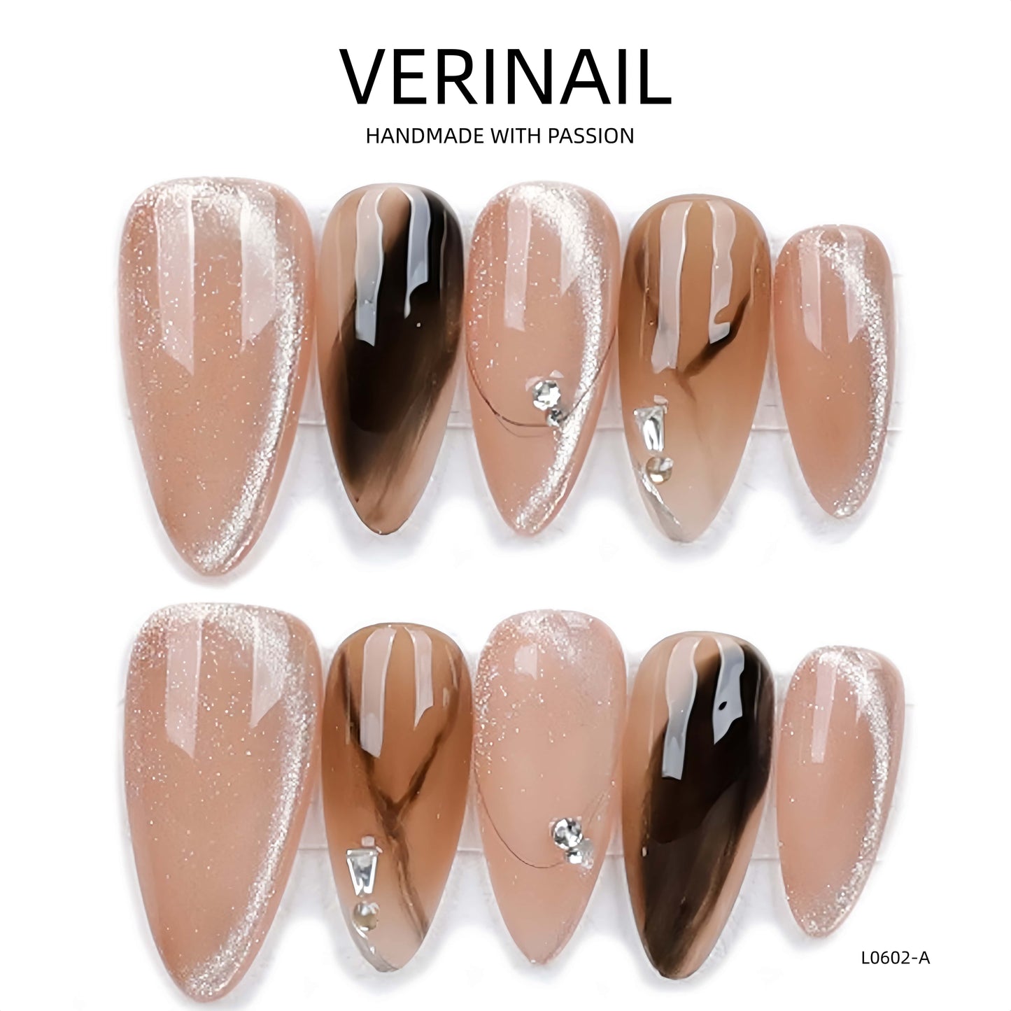 Press On Nails Almond-Medium-AM08