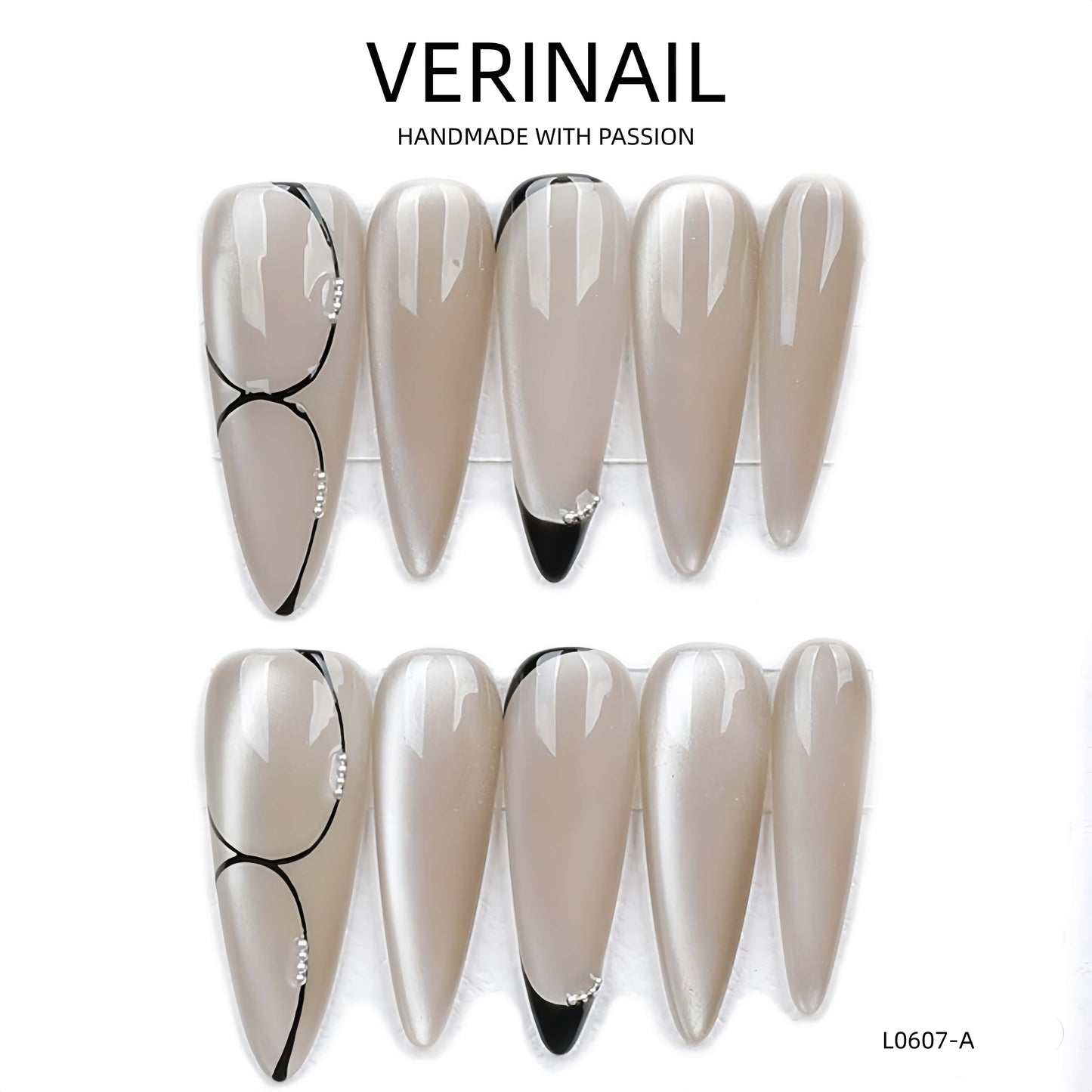 Press On Nails Almond-Long-AL03