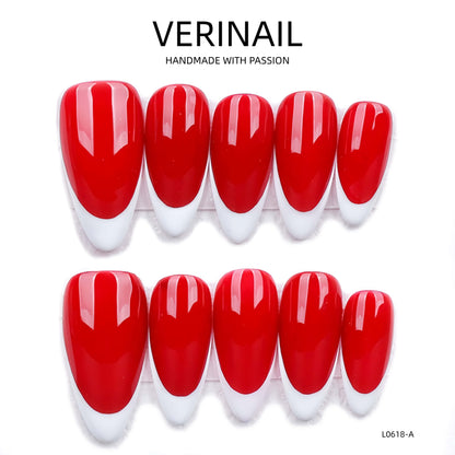 Press On Nails Color Red RD04