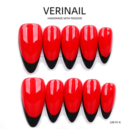 Press On Nails Color Red RD07