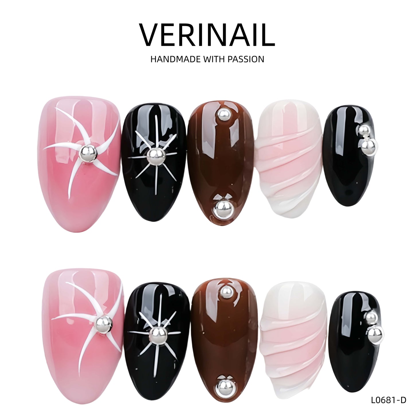 Press On Nails Almond-Medium-AM10
