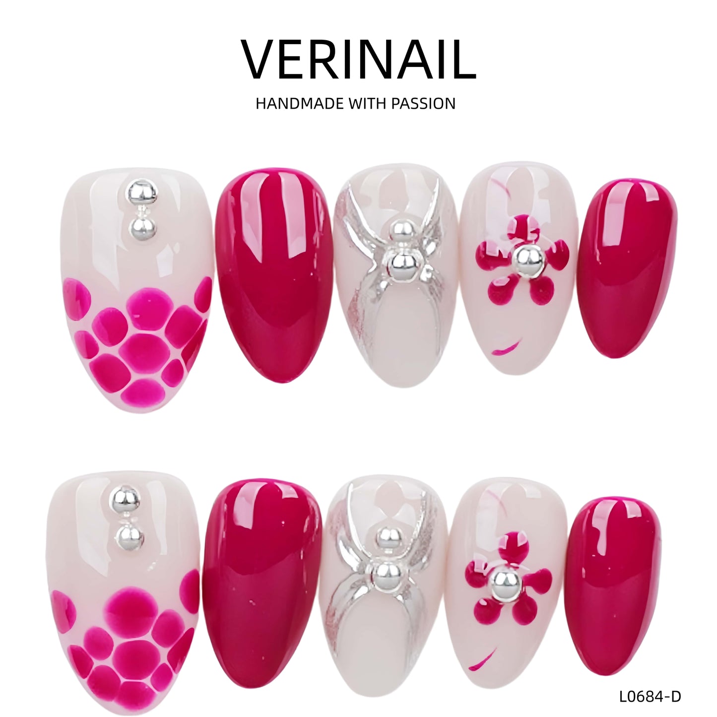 Press On Nails Color White WH04