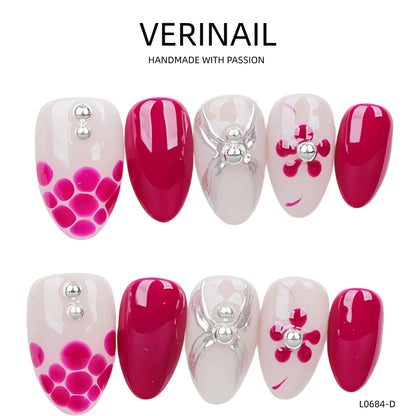 Press On Nails Color Silver SL04
