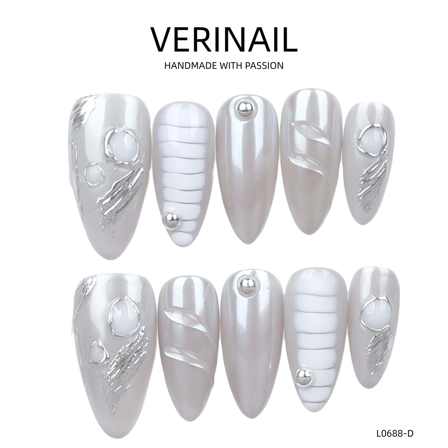 Press On Nails Style CHROME CH03