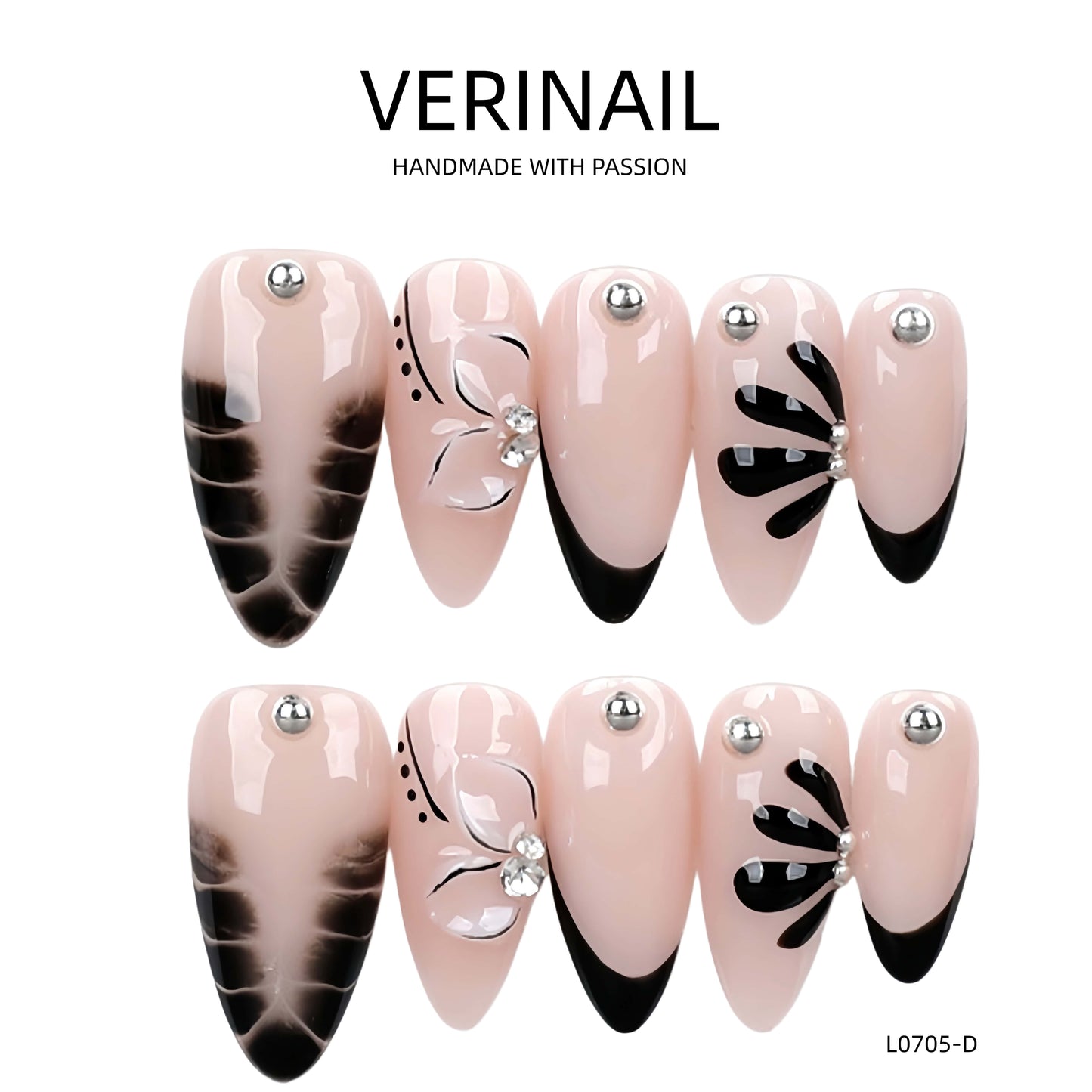 Press On Nails Almond-Medium-AM10