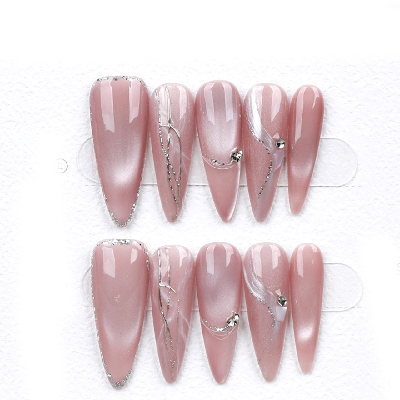 Press On Nails Almond-Long-AL03