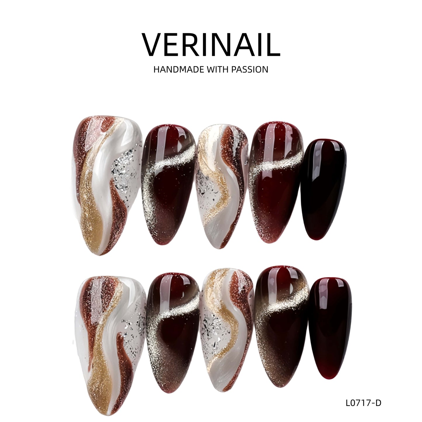 Press On Nails Almond-Medium-AM09