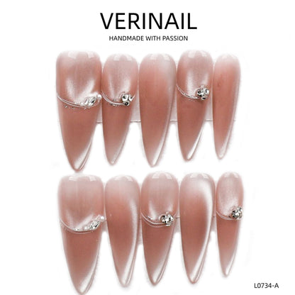 Press On Nails Almond-Long-AL03