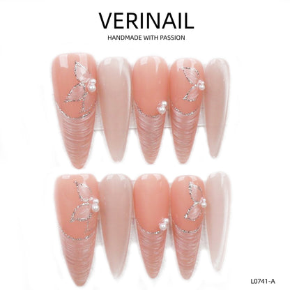Press On Nails Almond-Long-AL03