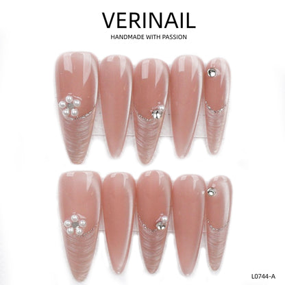 Press On Nails Almond-Long-AL03