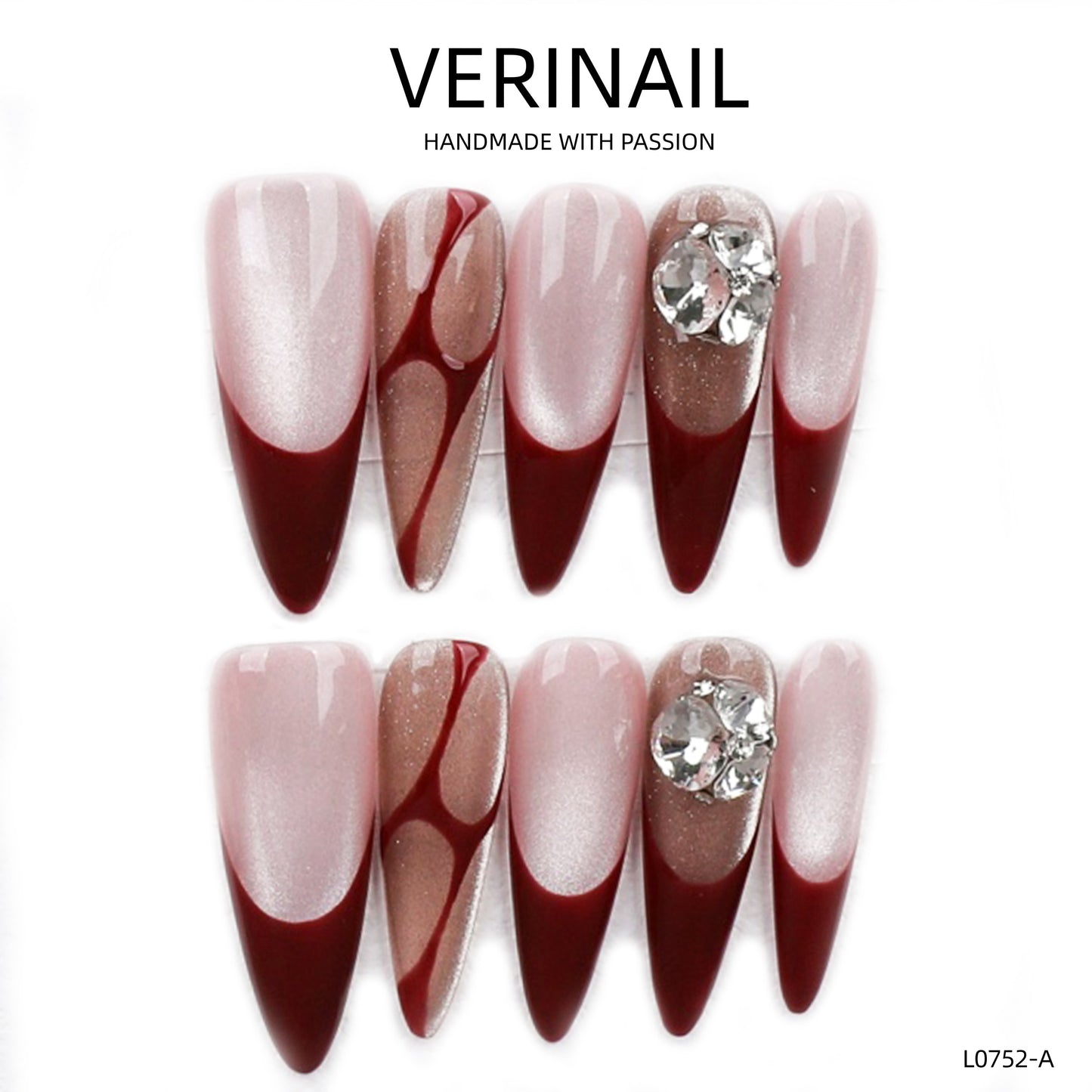 Press On Nails Almond-Long-AL03