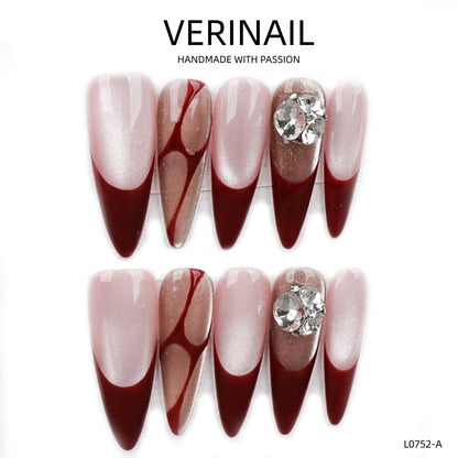 Press On Nails Color Red RD05