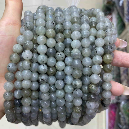 Round Smooth Beads Crystal/Quartz/Jasper/Agate 4mm 6mm 8mm 10mm