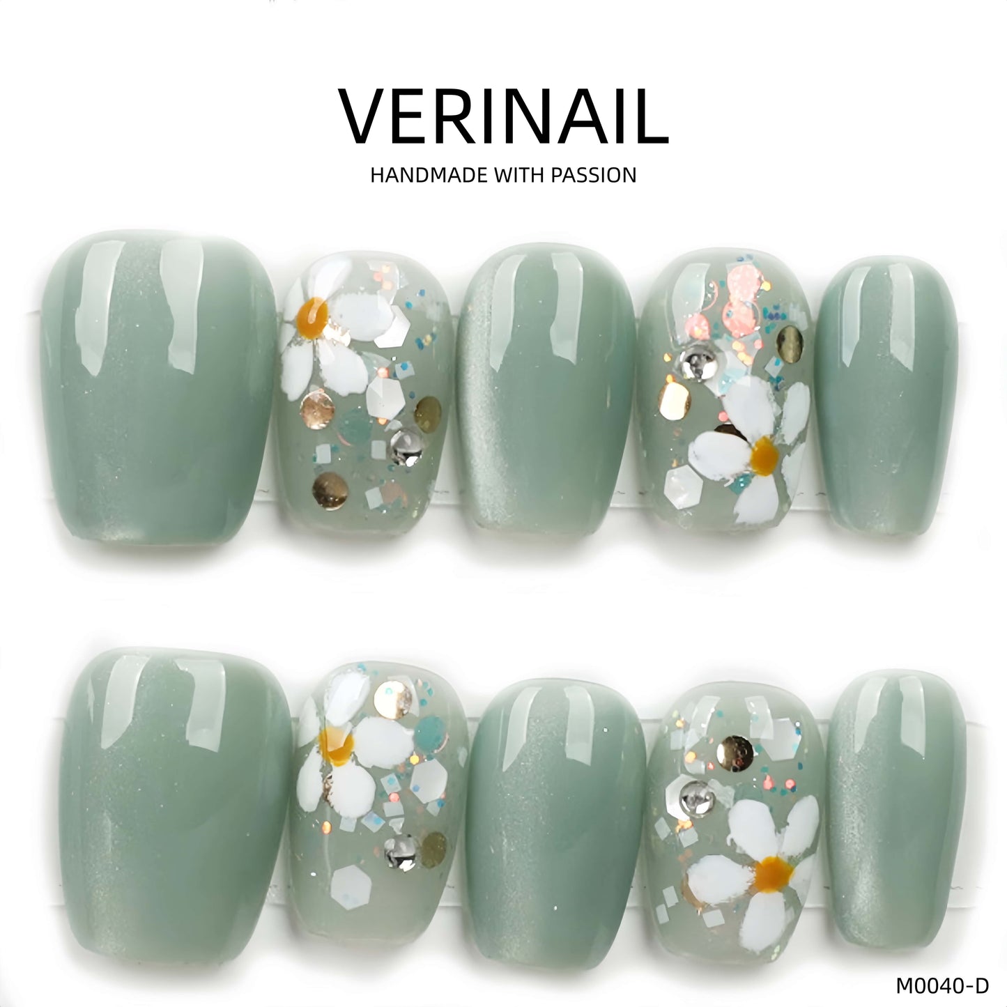 Press On Nails Ballerina- Short BS05
